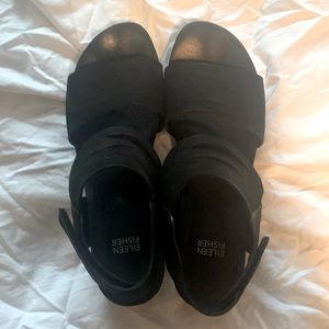 Eileen Fisher womens platform sandals size 8